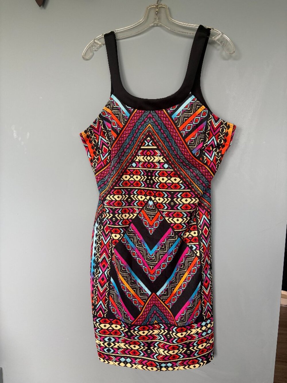 Forever 21 Aztec Print Cut-Out Back Mini Dress Size 1X